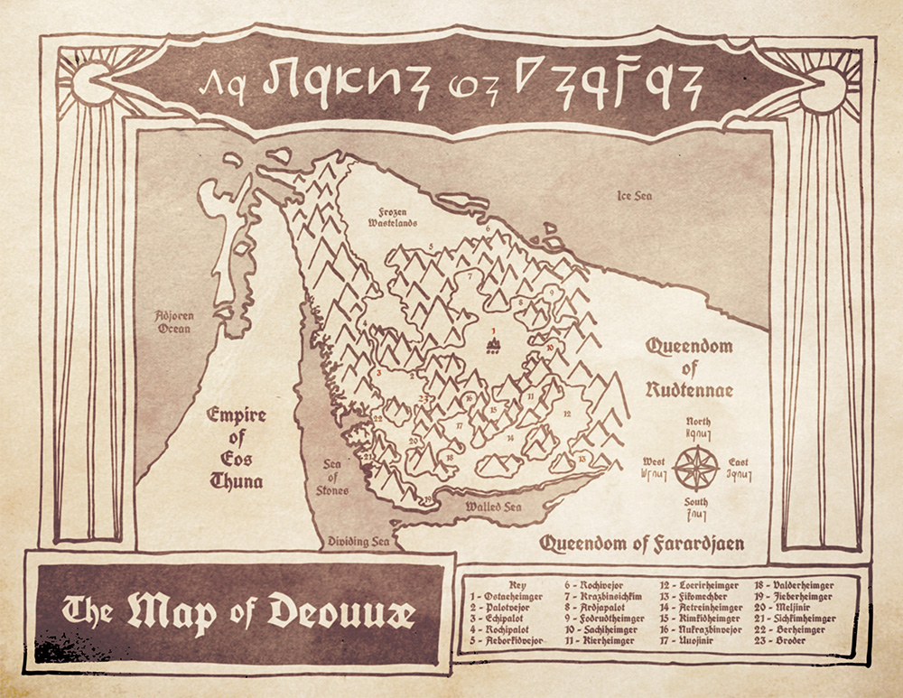 The Map of the Queendom of Deouuae