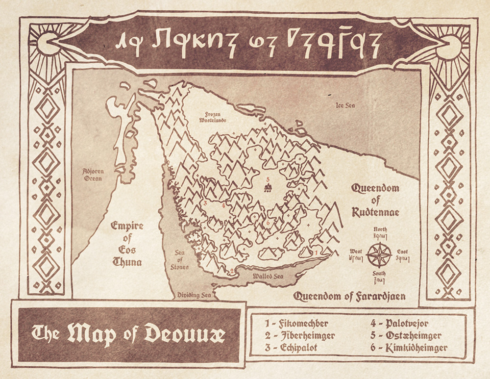 Map of Deouuae